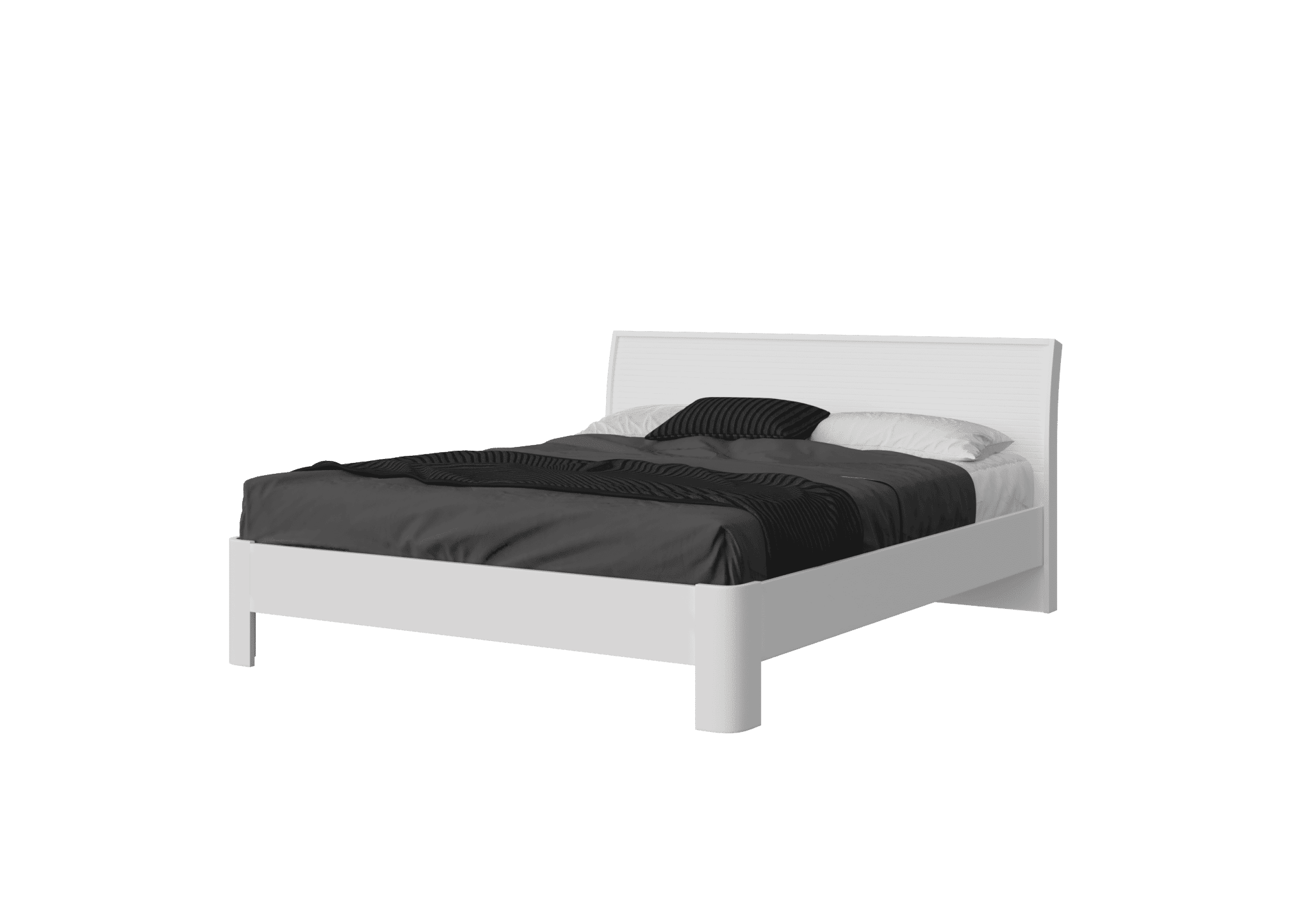 Swiss System - מיטה דגם ברוש עם ארגז מצעים לבן