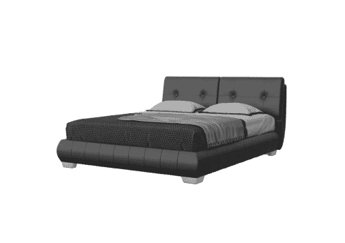 Swiss System - מיטה דגם דניש עם ארגז מצעים 1130 עור מלא