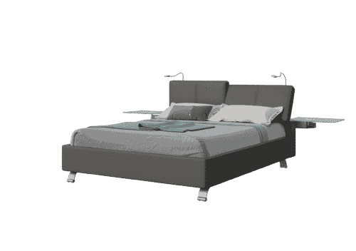 Swiss System - מיטה דגם גרמן עם ארגז מצעים R201 עור מלא