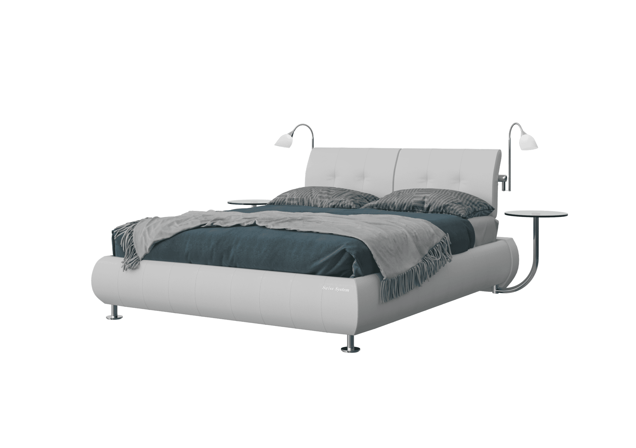 Swiss System - מיטה דגם ספניש עם ארגז מצעים 1215 עור מלא