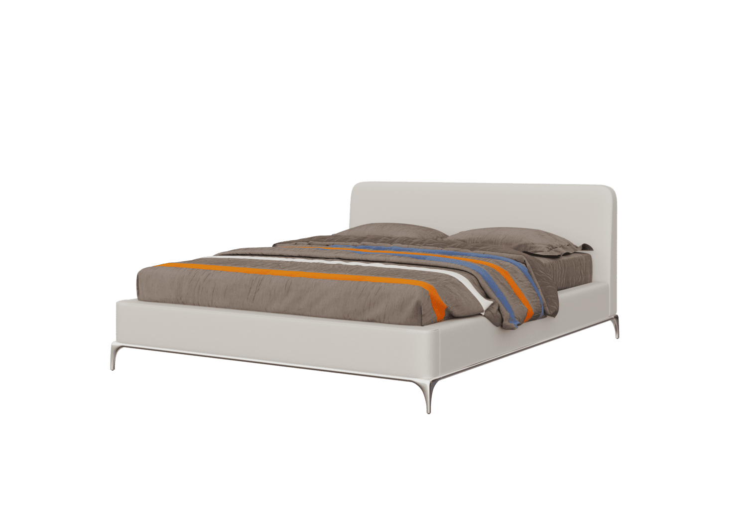 Swiss System - מיטה  דגם הונגריין עם ארגז מצעים לבן דמוי עור